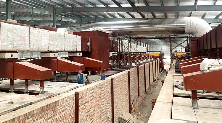 Tunneloven voor het branden van bakstenen, keramiek en tegels met automatische temperatuurregeling en hoge thermische efficiëntie 5
