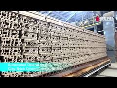 Droogkarmachine in het bakstenenproces