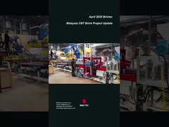 Machine voor klei in productielijn en bouwproces in Maleisië CBT-project